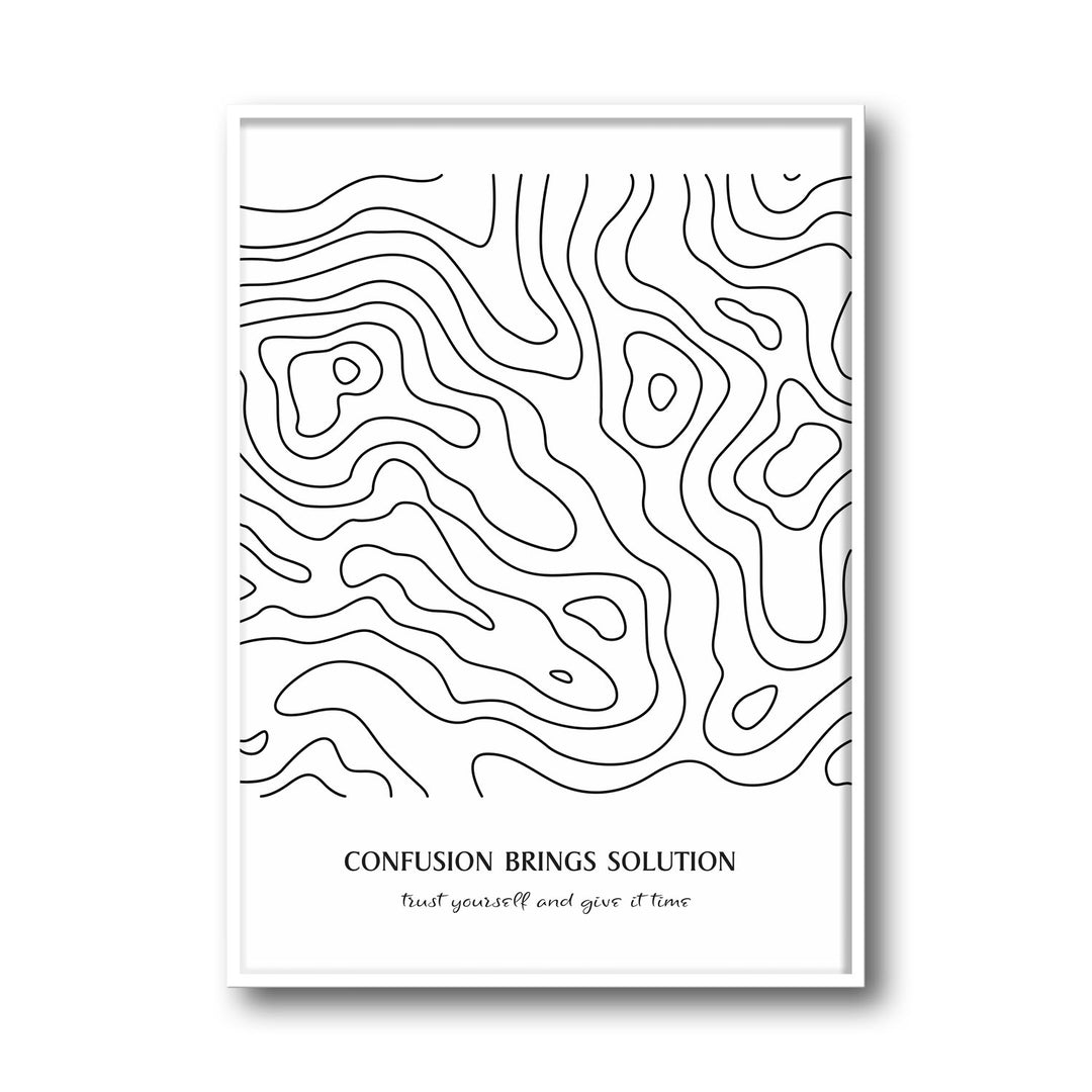 confusion canvas art - Shop art for home decor