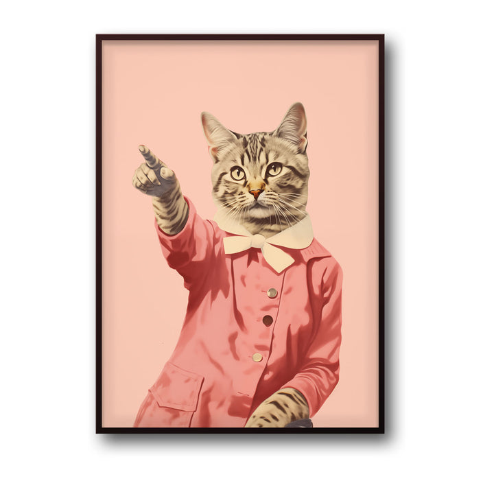 Unique disco-cat- Beautiful framed art print available at Raremango