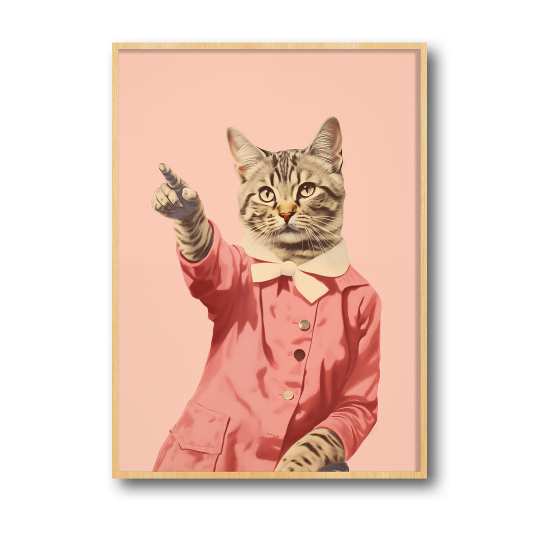 Unique disco-cat- Beautiful framed art print available at Raremango