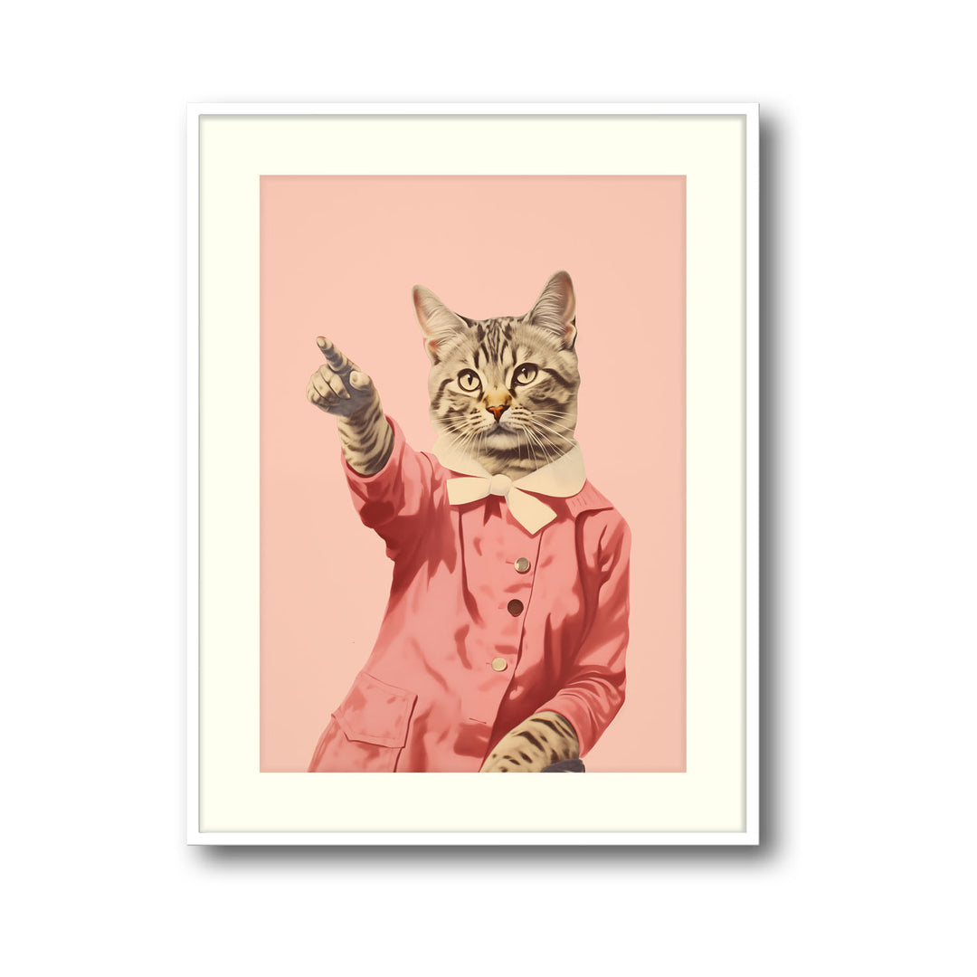 Unique disco-cat- Beautiful framed art print available at Raremango