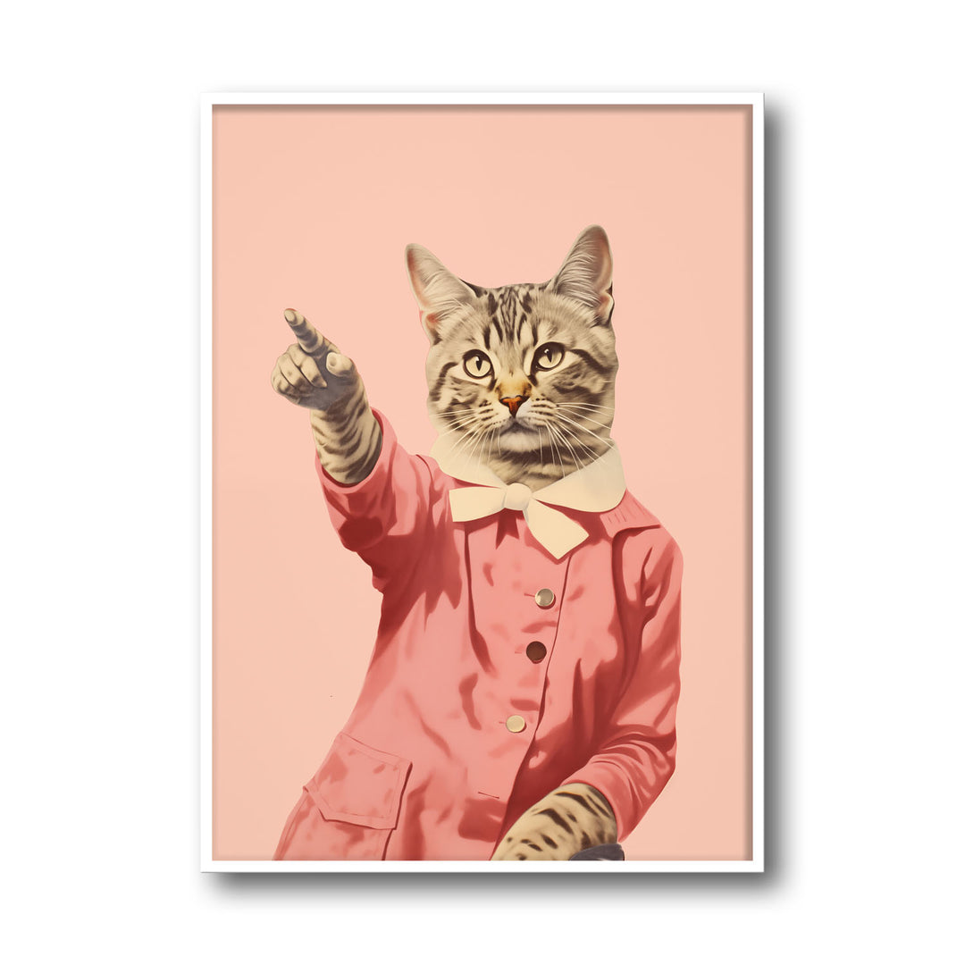 Unique disco-cat- Beautiful framed art print available at Raremango