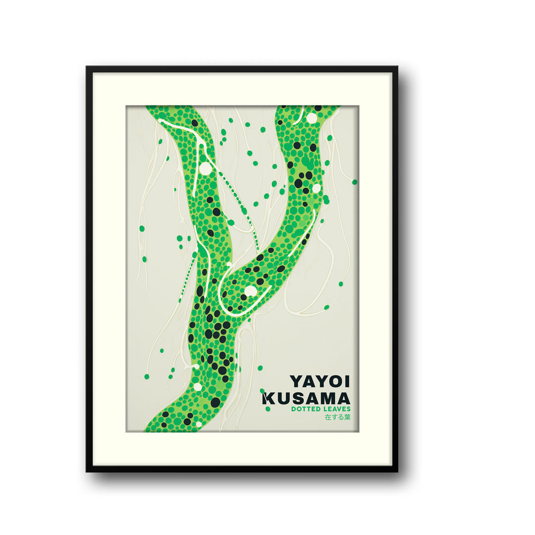 dotted-leaves-yayoi-kusama canvas art - Shop art for home decor