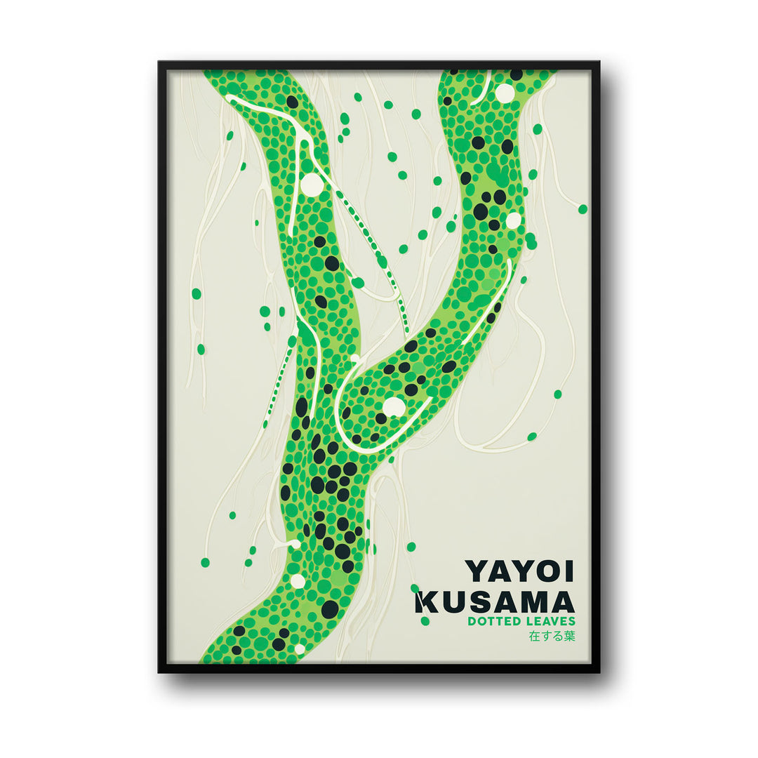 dotted-leaves-yayoi-kusama canvas art - Shop art for home decor