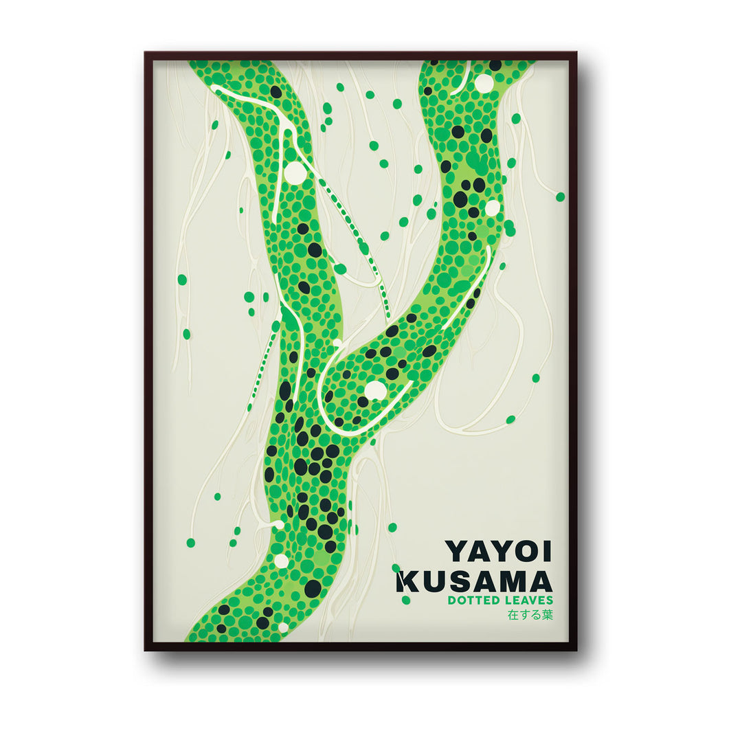 dotted-leaves-yayoi-kusama canvas art - Shop art for home decor