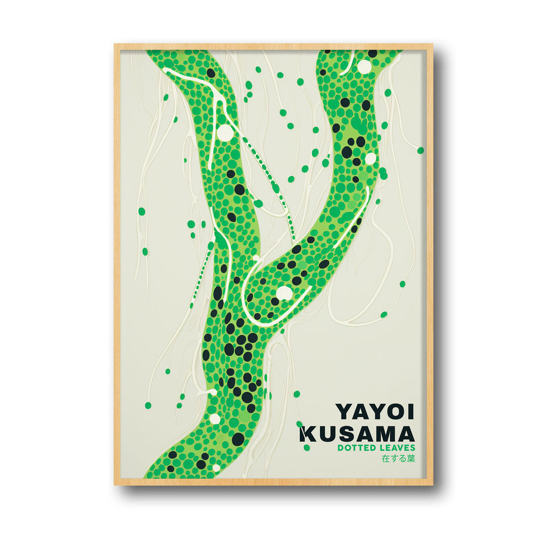 dotted-leaves-yayoi-kusama canvas art - Shop art for home decor