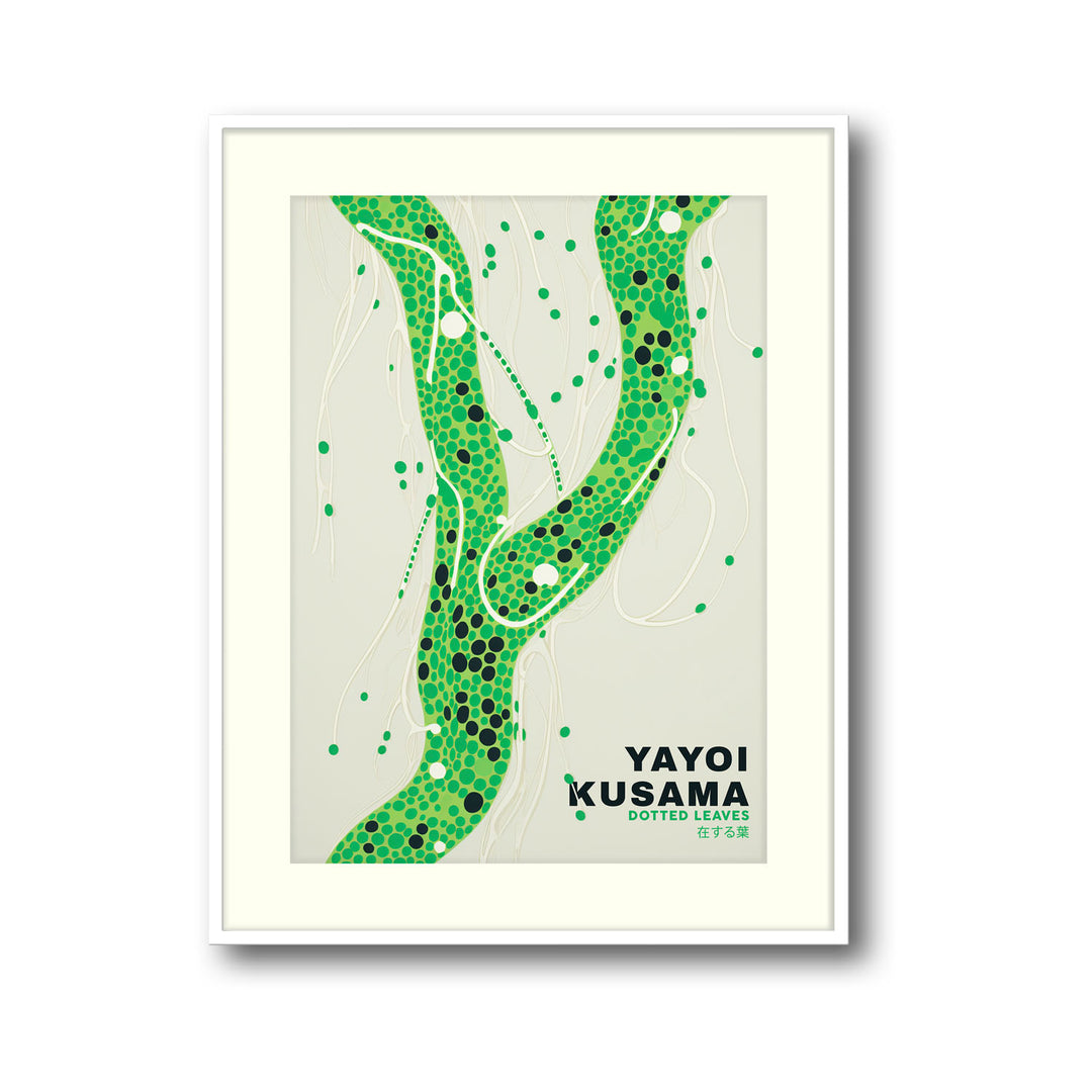 dotted-leaves-yayoi-kusama canvas art - Shop art for home decor