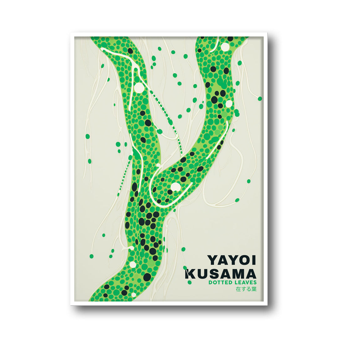 dotted-leaves-yayoi-kusama canvas art - Shop art for home decor