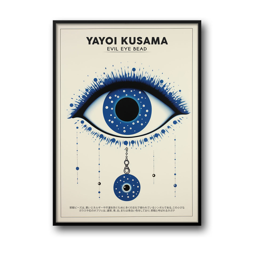 evil-eye-bead-yayoi-kusama canvas art - Shop art for home decor