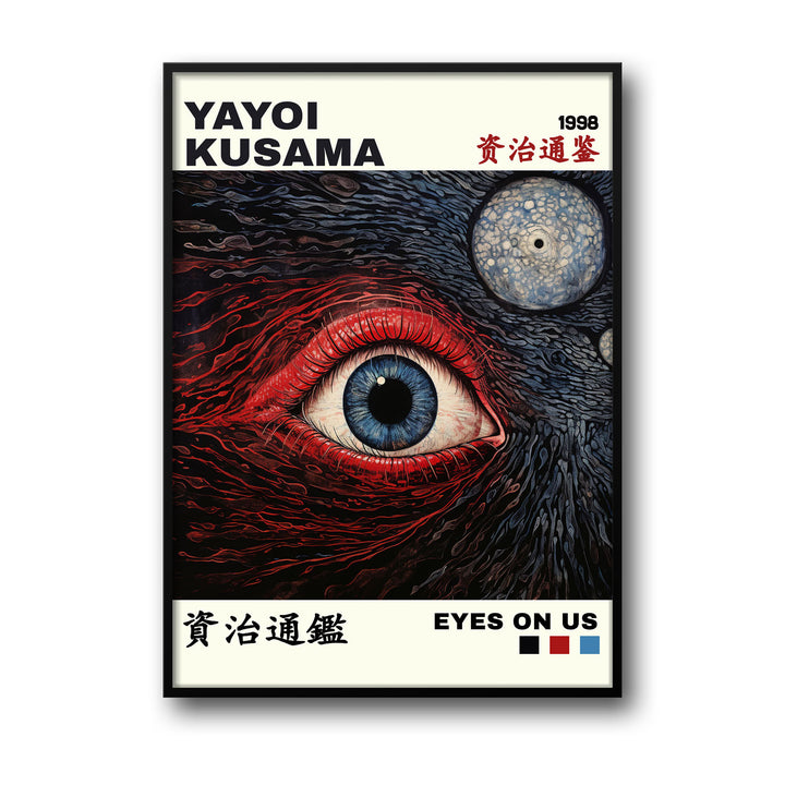 eyes-on-us-yayoi-kusama canvas art - Shop art for home decor