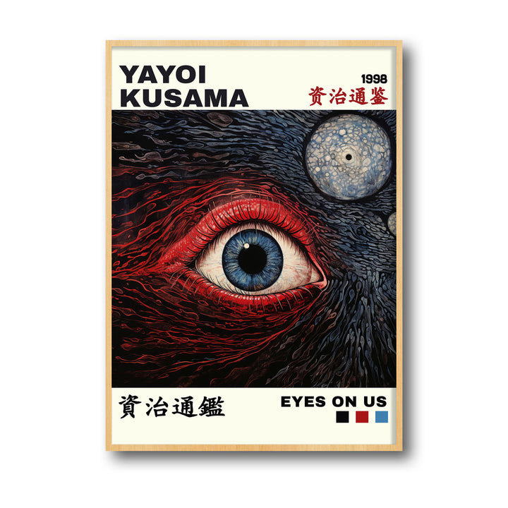 eyes-on-us-yayoi-kusama canvas art - Shop art for home decor