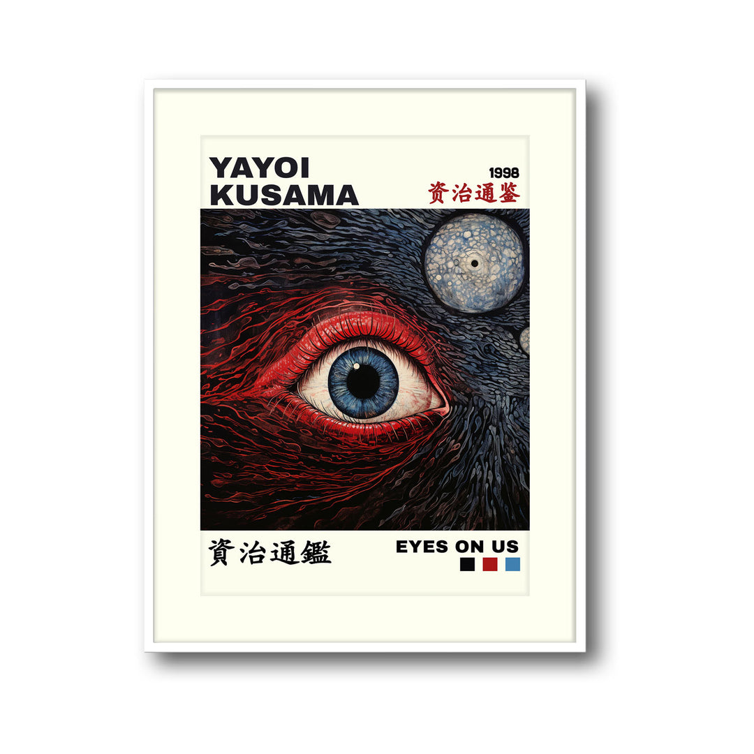 eyes-on-us-yayoi-kusama canvas art - Shop art for home decor