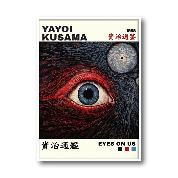 eyes-on-us-yayoi-kusama canvas art - Shop art for home decor