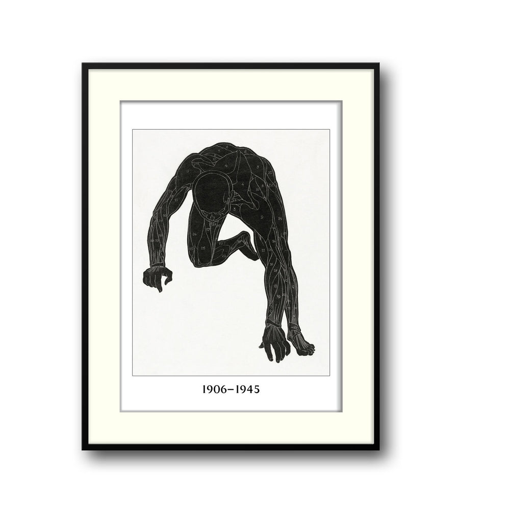 Unique falling-man- Beautiful framed art print available at Raremango