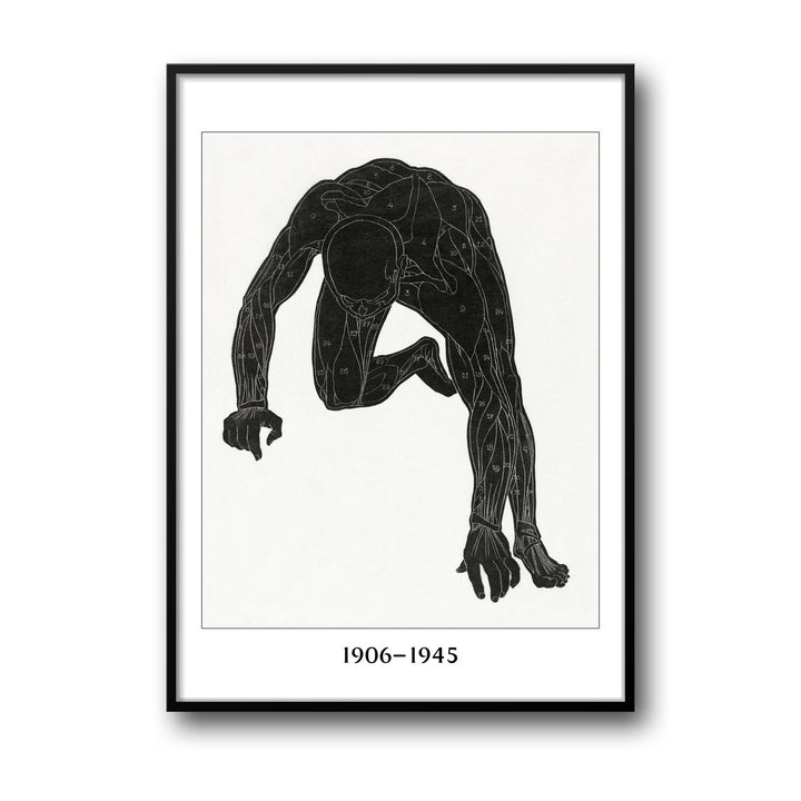 Unique falling-man- Beautiful framed art print available at Raremango