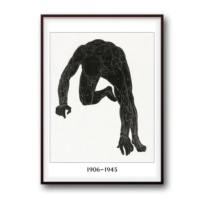 Unique falling-man- Beautiful framed art print available at Raremango