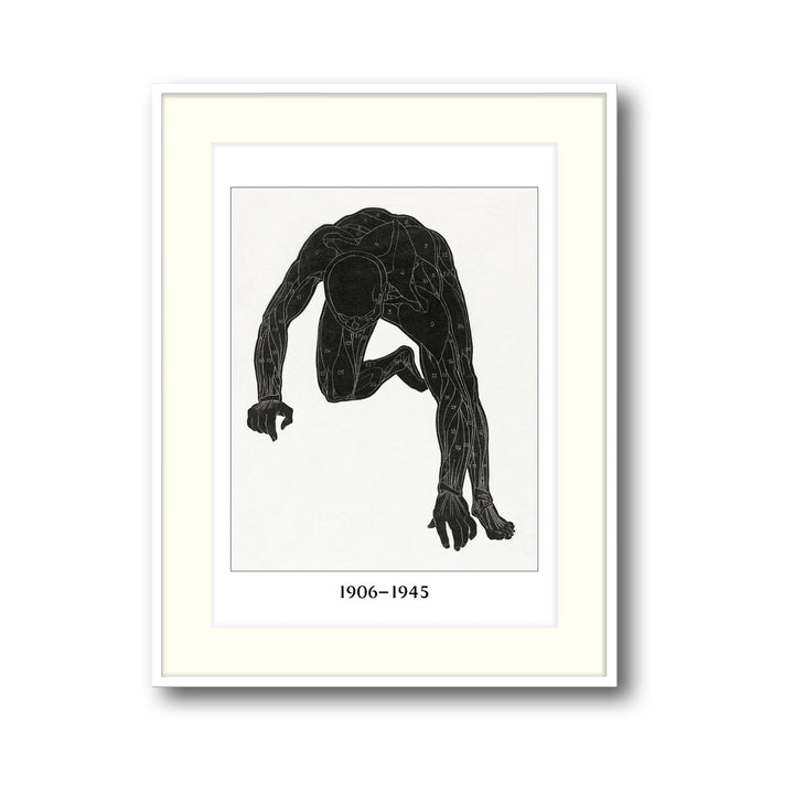 Unique falling-man- Beautiful framed art print available at Raremango