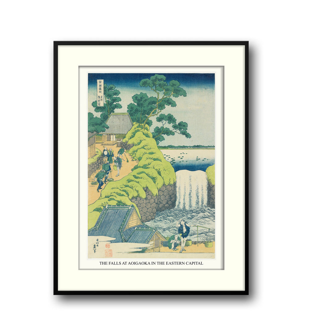 Unique fall-of-aoiga-oka-yedo-katsushika-hokusai- Beautiful framed art print available at Raremango