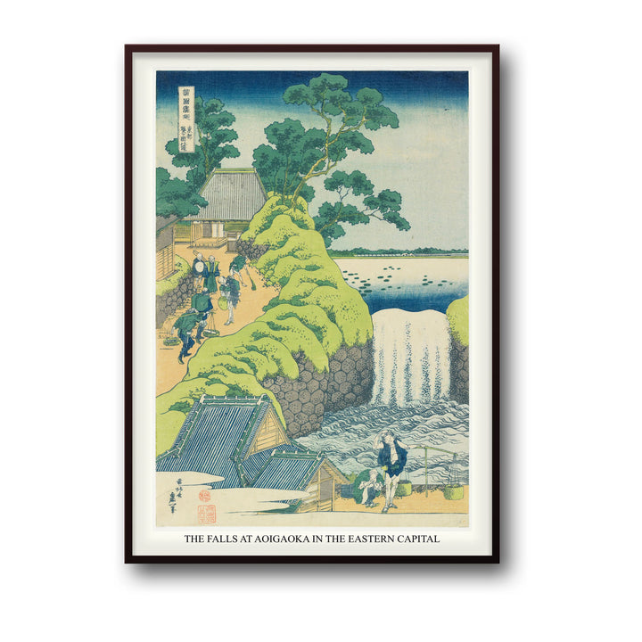 Unique fall-of-aoiga-oka-yedo-katsushika-hokusai- Beautiful framed art print available at Raremango