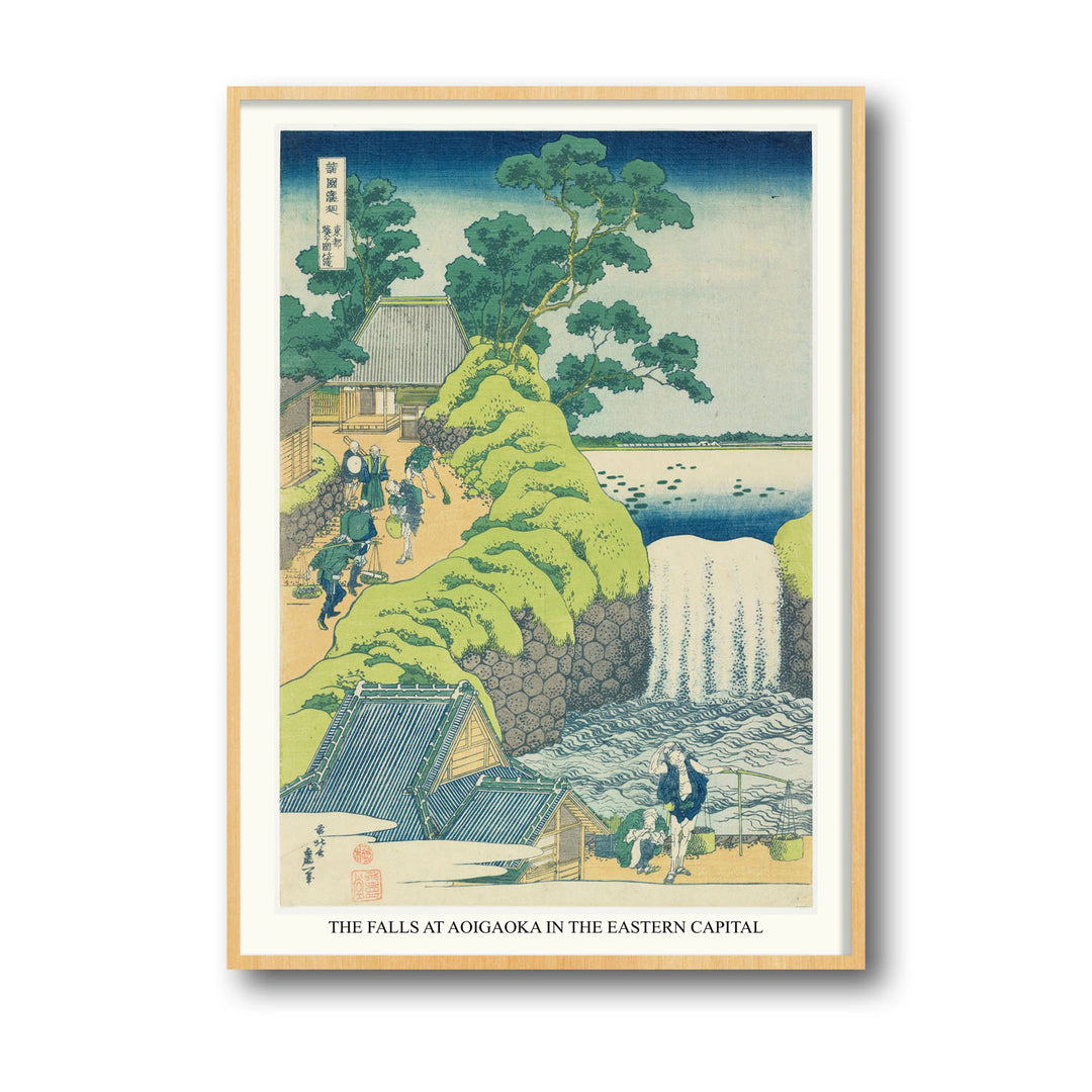 Unique fall-of-aoiga-oka-yedo-katsushika-hokusai- Beautiful framed art print available at Raremango