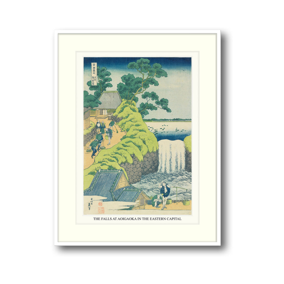 Unique fall-of-aoiga-oka-yedo-katsushika-hokusai- Beautiful framed art print available at Raremango