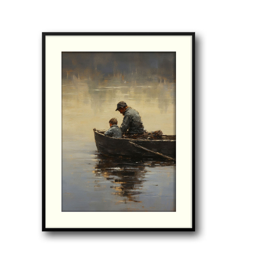 Unique father-and-son- Beautiful framed art print available at Raremango