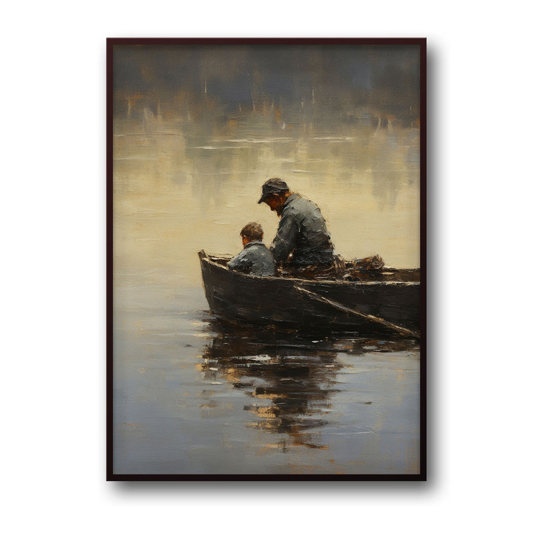 Unique father-and-son- Beautiful framed art print available at Raremango