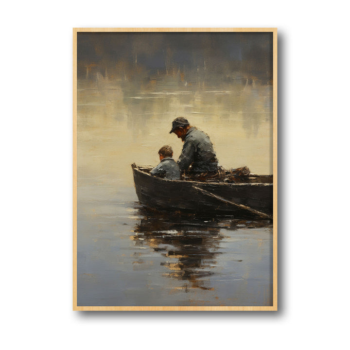 Unique father-and-son- Beautiful framed art print available at Raremango