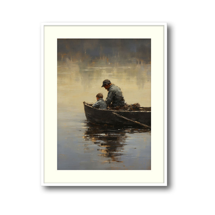 Unique father-and-son- Beautiful framed art print available at Raremango