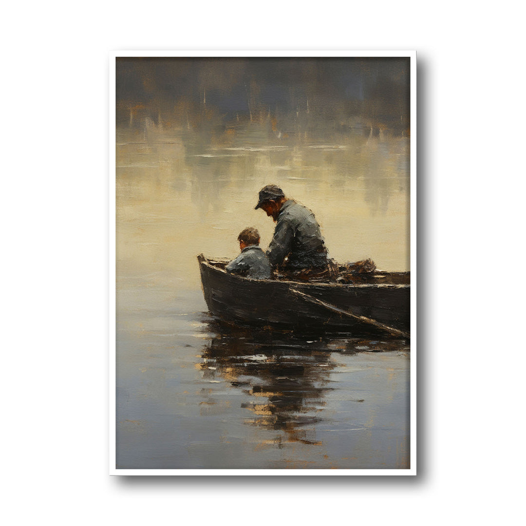 Unique father-and-son- Beautiful framed art print available at Raremango