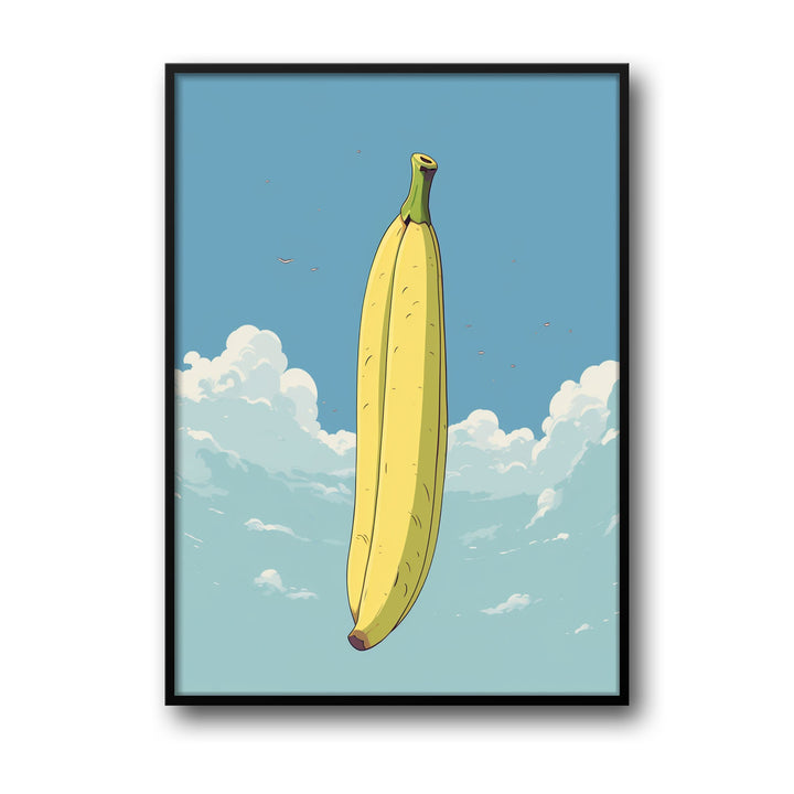 Unique floating-banana- Beautiful framed art print available at Raremango