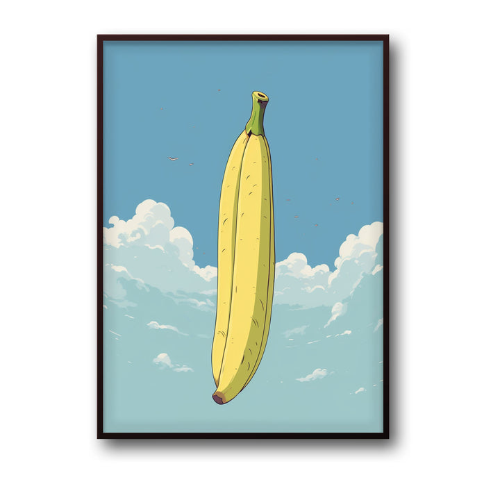 Unique floating-banana- Beautiful framed art print available at Raremango