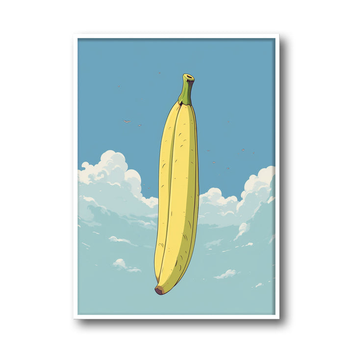 Unique floating-banana- Beautiful framed art print available at Raremango