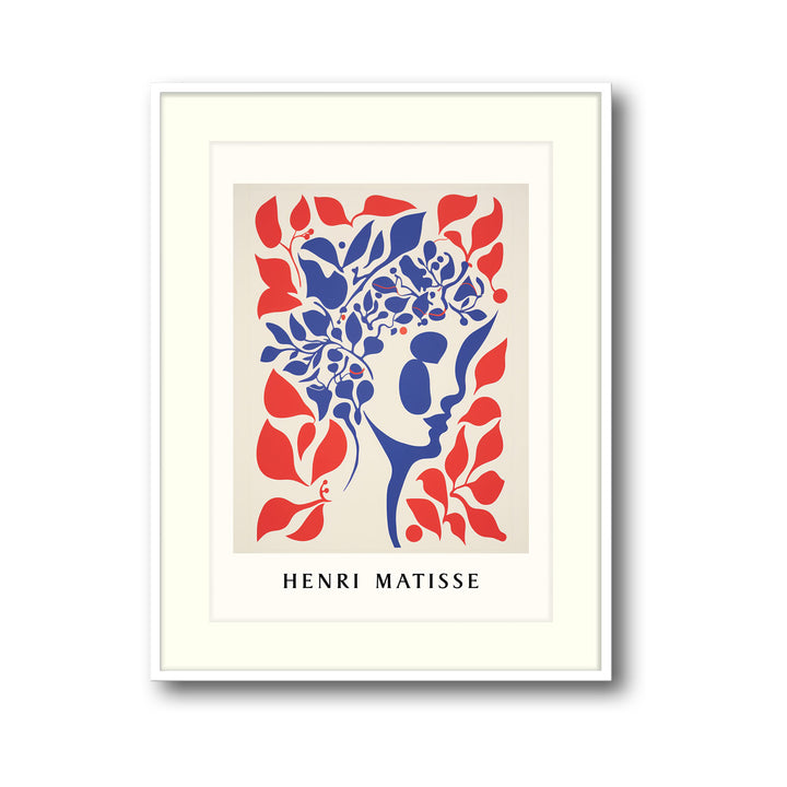 Unique flower-crown-henri-matisse- Beautiful framed art print available at Raremango