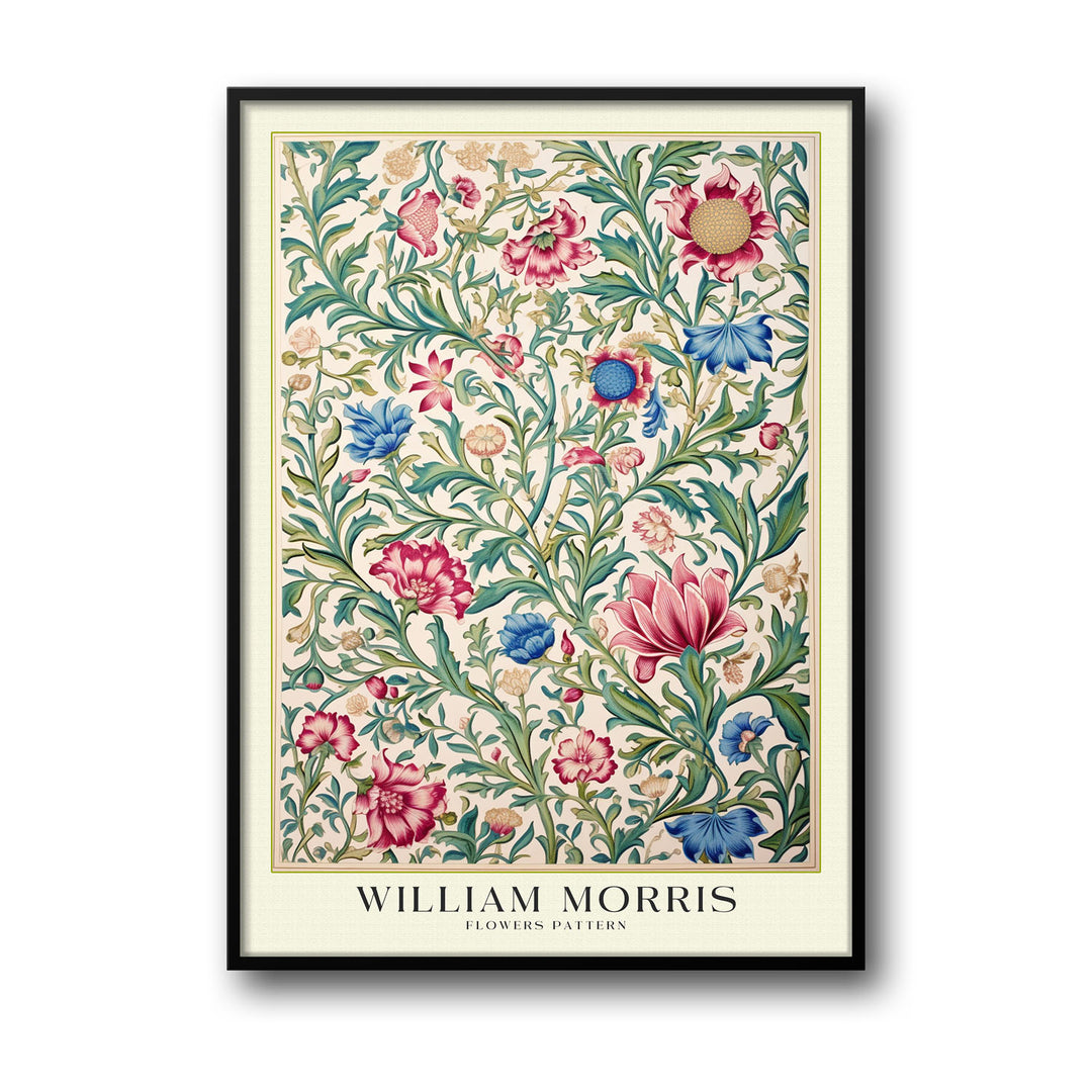 Unique flowers-william-morris- Beautiful framed art print available at Raremango