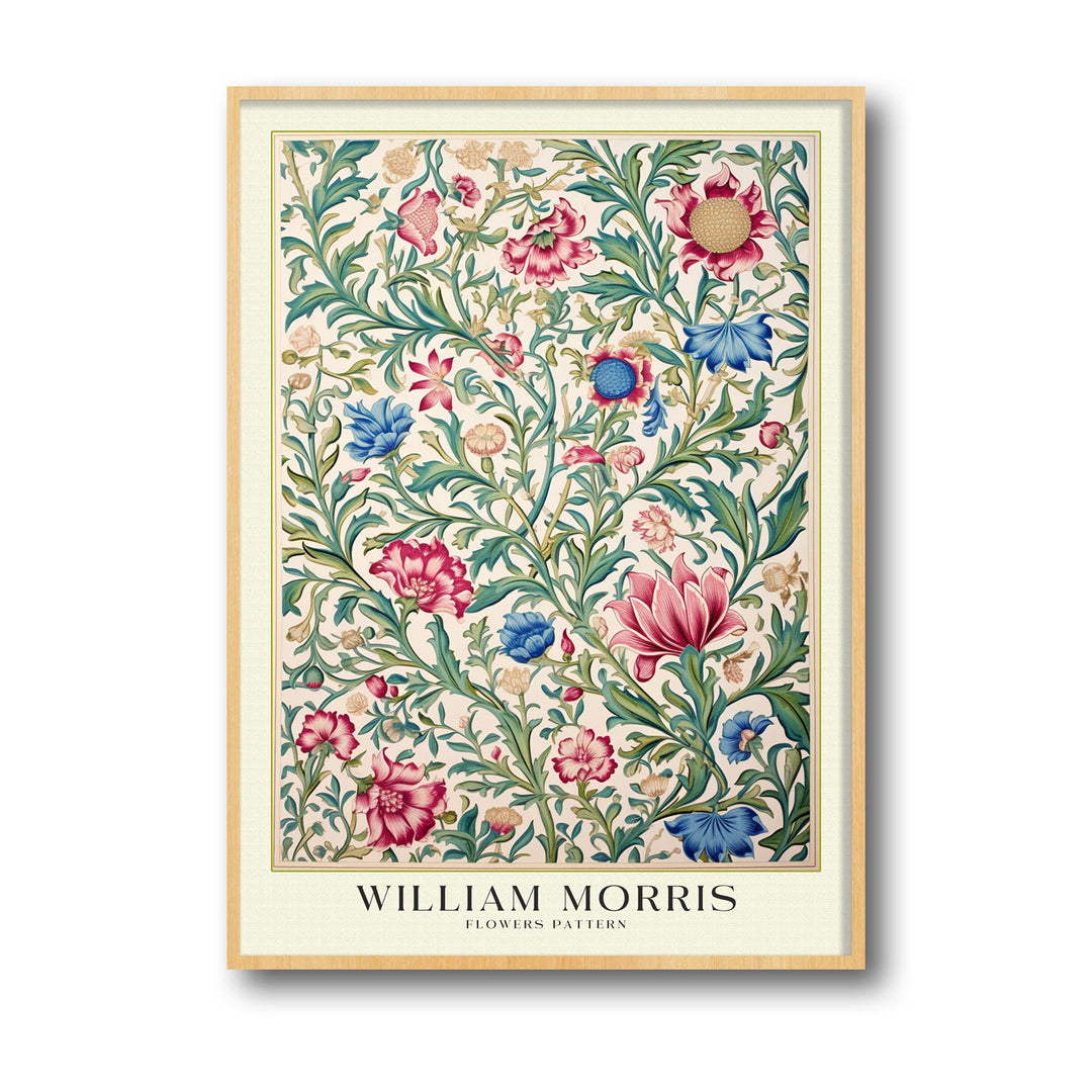 Unique flowers-william-morris- Beautiful framed art print available at Raremango