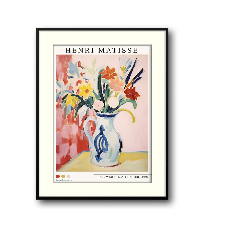 flowers-in-a-pitcher-henri-matisse canvas art - Shop art for home decor