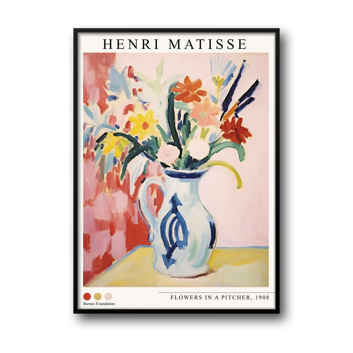 flowers-in-a-pitcher-henri-matisse canvas art - Shop art for home decor