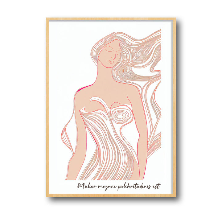 flowing-lady art print - High-quality canvas print from Raremango