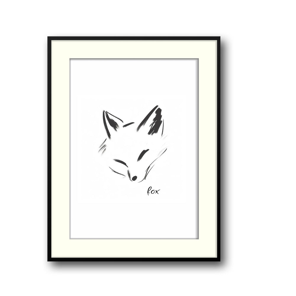 Unique fox- Beautiful framed art print available at Raremango