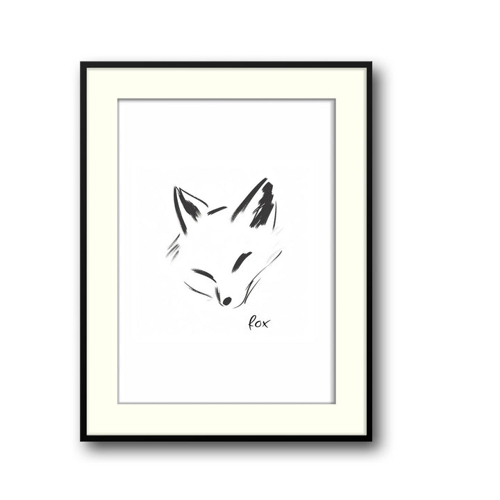 Unique fox- Beautiful framed art print available at Raremango