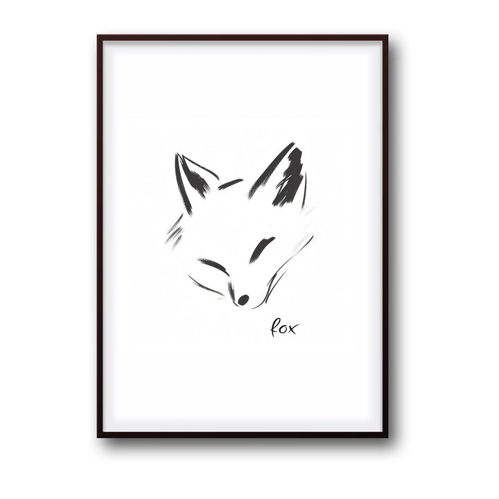 Unique fox- Beautiful framed art print available at Raremango