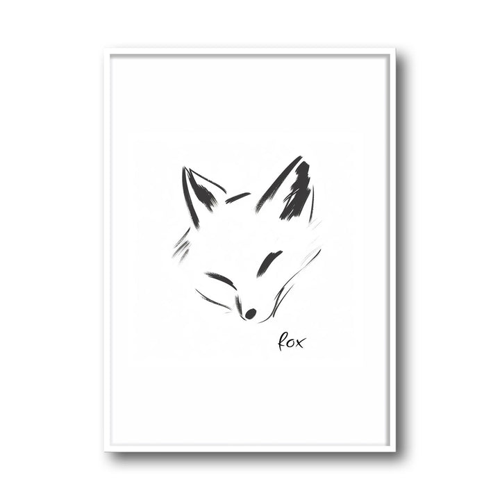 Unique fox- Beautiful framed art print available at Raremango