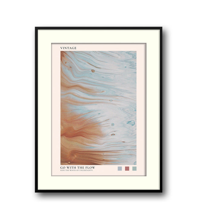 go-with-the-flow art print - High-quality canvas print from Raremango