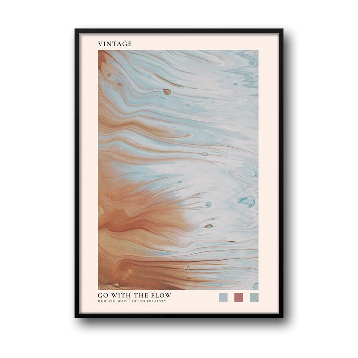 go-with-the-flow art print - High-quality canvas print from Raremango