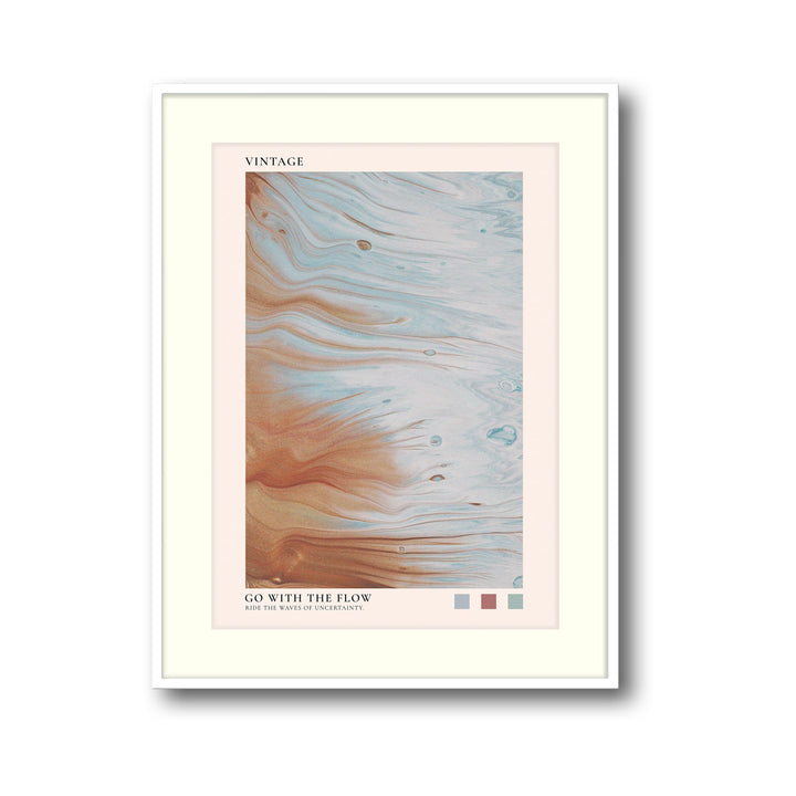 go-with-the-flow art print - High-quality canvas print from Raremango