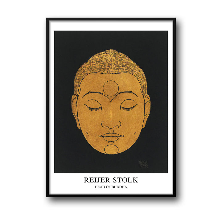 Unique head-of-a-buddha-reijer-stock- Beautiful framed art print available at Raremango