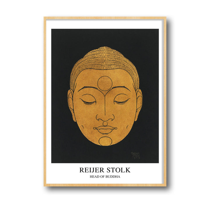 Unique head-of-a-buddha-reijer-stock- Beautiful framed art print available at Raremango