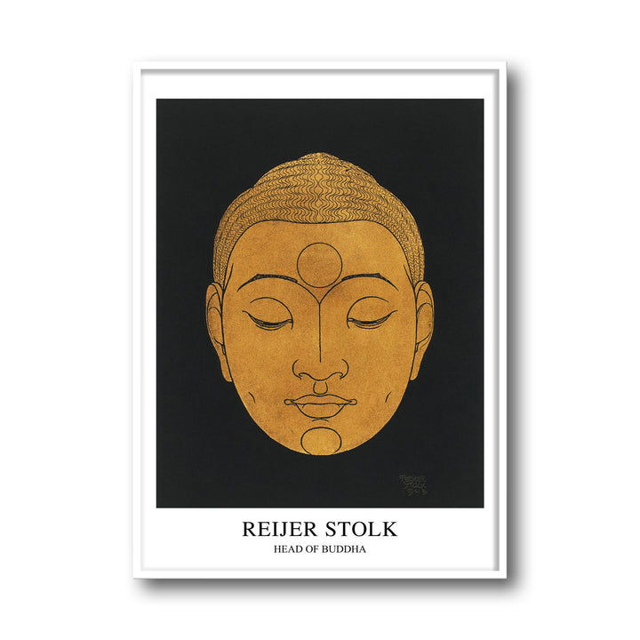 Unique head-of-a-buddha-reijer-stock- Beautiful framed art print available at Raremango