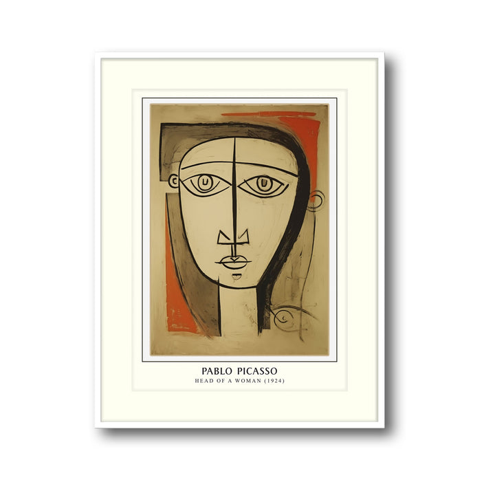 Unique head-of-a-woman-pablo-picasso- Beautiful framed art print available at Raremango