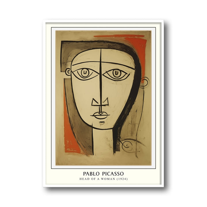 Unique head-of-a-woman-pablo-picasso- Beautiful framed art print available at Raremango